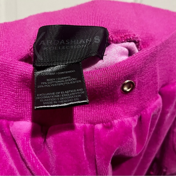Kardashian Kollection Velvet Fuchsia pants with sequins - Picture 13 of 16
